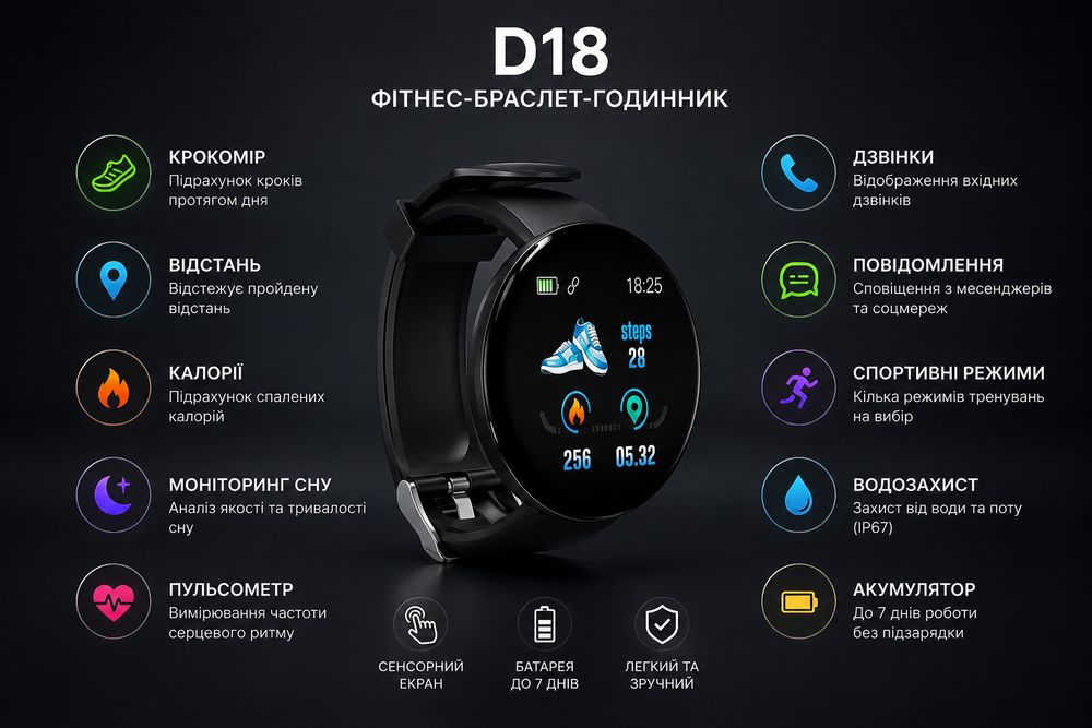 Смарт часи хяомі D18