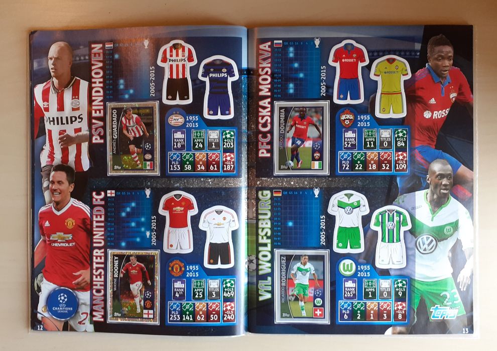 Caderneta Completa Topps | Uefa Champions League 2015-2016