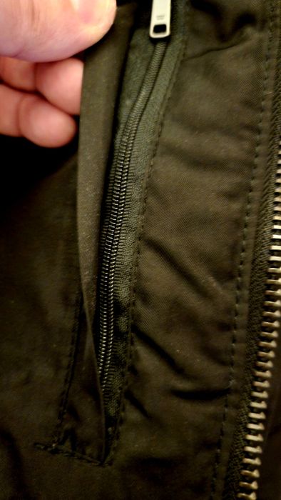 Parka/Casaco de qualidade Zara Man acolchoado com capuz de pêlo