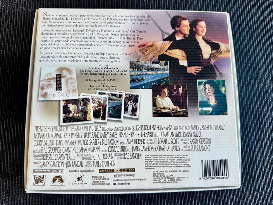 Titanic - Leonardo DiCaprio - Titanic, edição de colecionador em VHS.