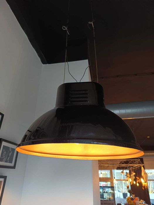 Lampy wiszące Ubot. Loft, czarny, złoty. 9 szt. (cena za 1 szt.)