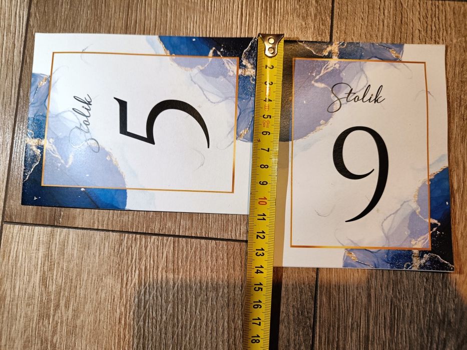 Numery na stoły 1-10