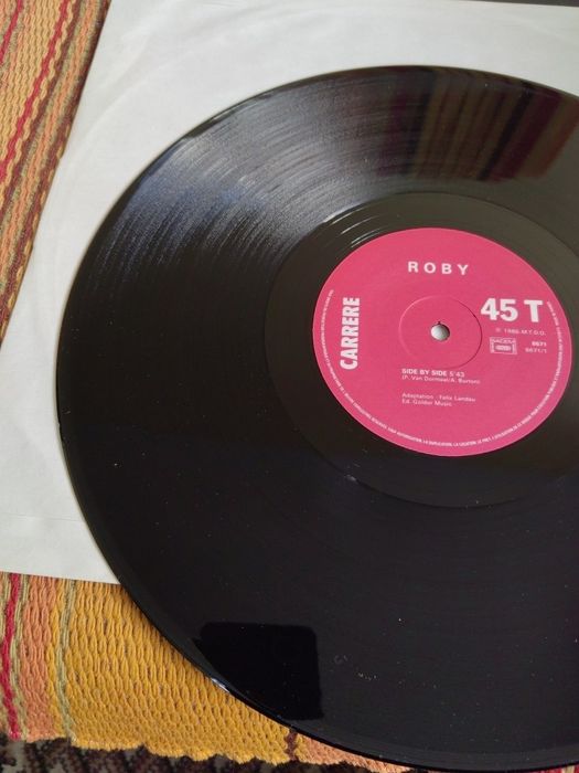 Roby-Side By Side, 12"Maxi singiel winylowy Italo disco