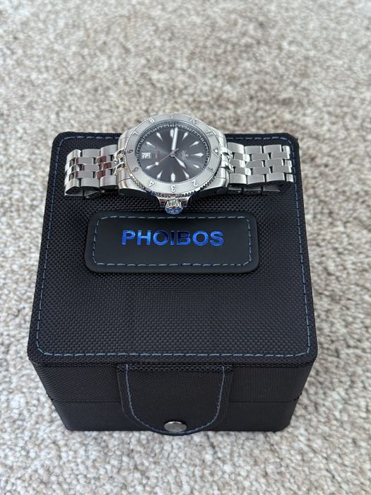 Годинник PHOIBOS Voyager 2.0 300m Automatic Diver PY026E Sunray Gray