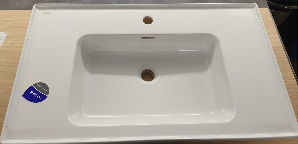 Umywalka Cersanit Crea 80x45,5 cm nakładana prostokątna