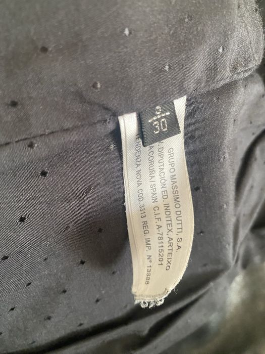Czarna kurtka ze skóry damska Massimo Dutti