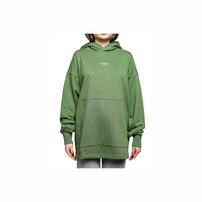 Худі Acne Studios Franklin Reverse Logo Hoody Green