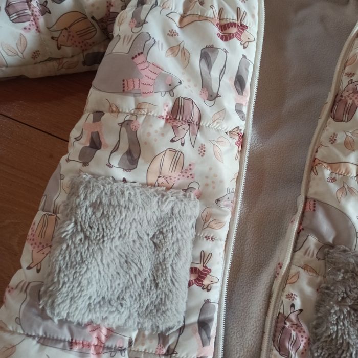 Zimowa kurtka 110 wzór zwierzątka