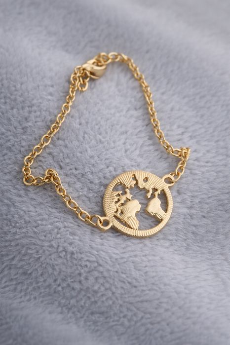 Bransoletka z mapa świata