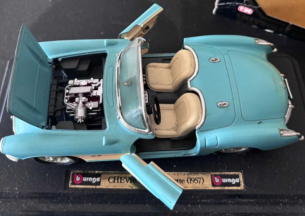 Chevrolet corvette 1957 burago 1524 1/24