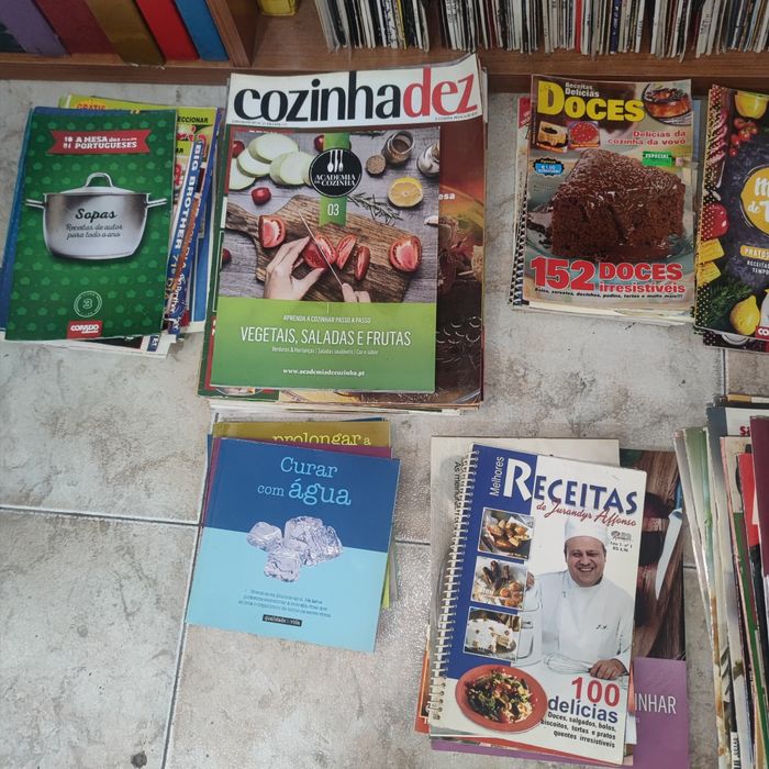 Revistas culinária e receitas +- 100 unidades - REF coz 1