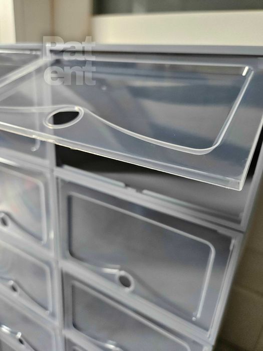 Organizery 10 sztuk pudełka do przechowywania szare dom modułowe