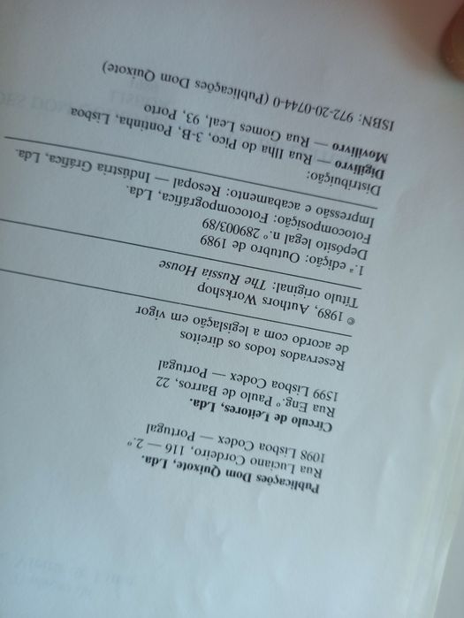 "A casa da Rússia" de John Le Carré