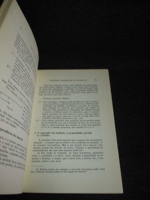 Livro Conceitos Fundamentais da Matemática Bento de Jesus Caraça 1963