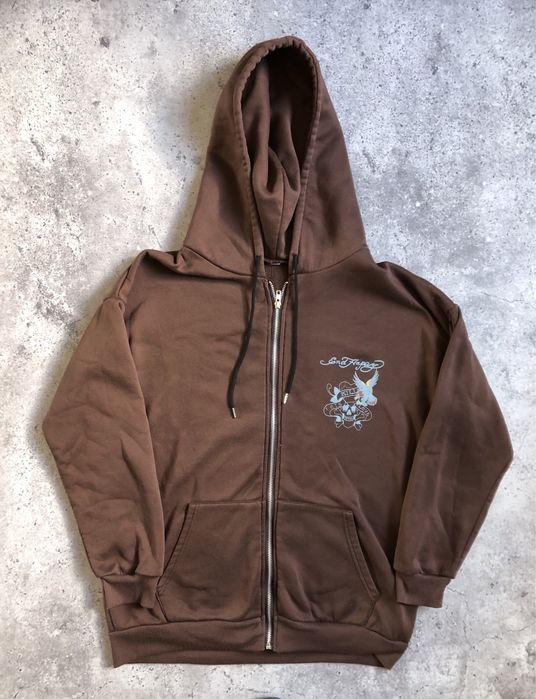 Зіп-худі Ed Hardy зіпка кофта на замку розміру L-XL stussy Trasher