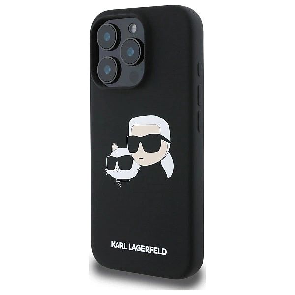Etui Karl Lagerfeld Silicone nauble Heads Print MagSafe na iPhone 16 P