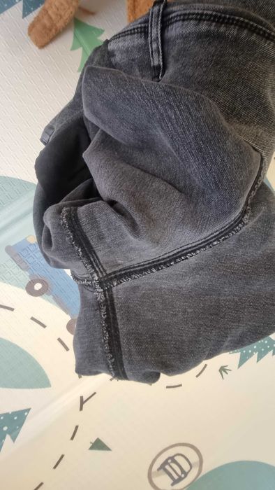 Джинсы для беременных графитовые / серые (Mom fit) размер 50 / L-XL