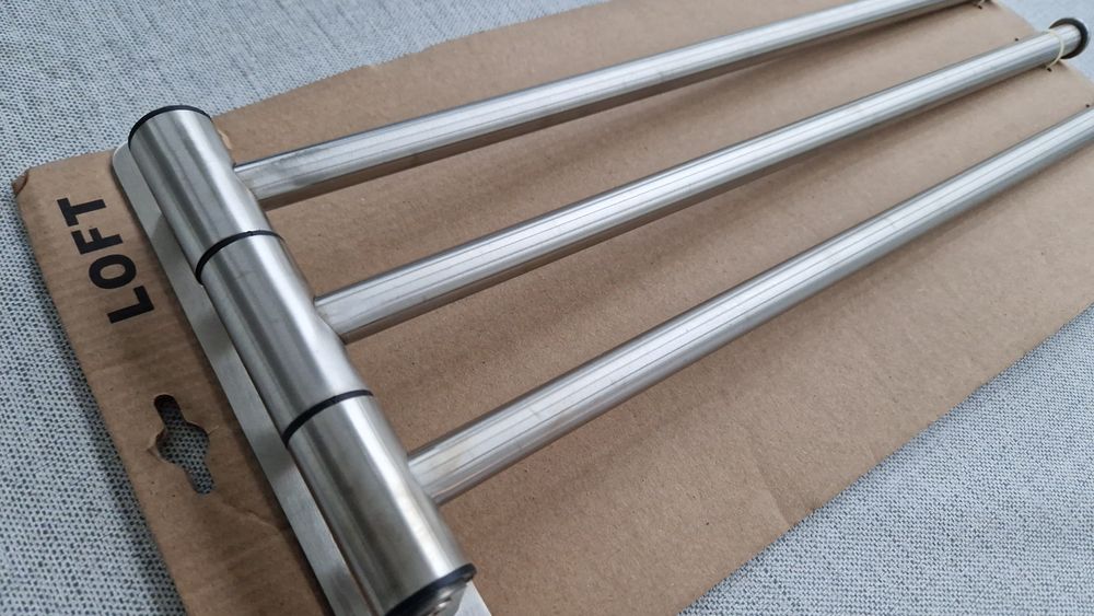 Conjunto de 2 toalheiros metalizados Loft