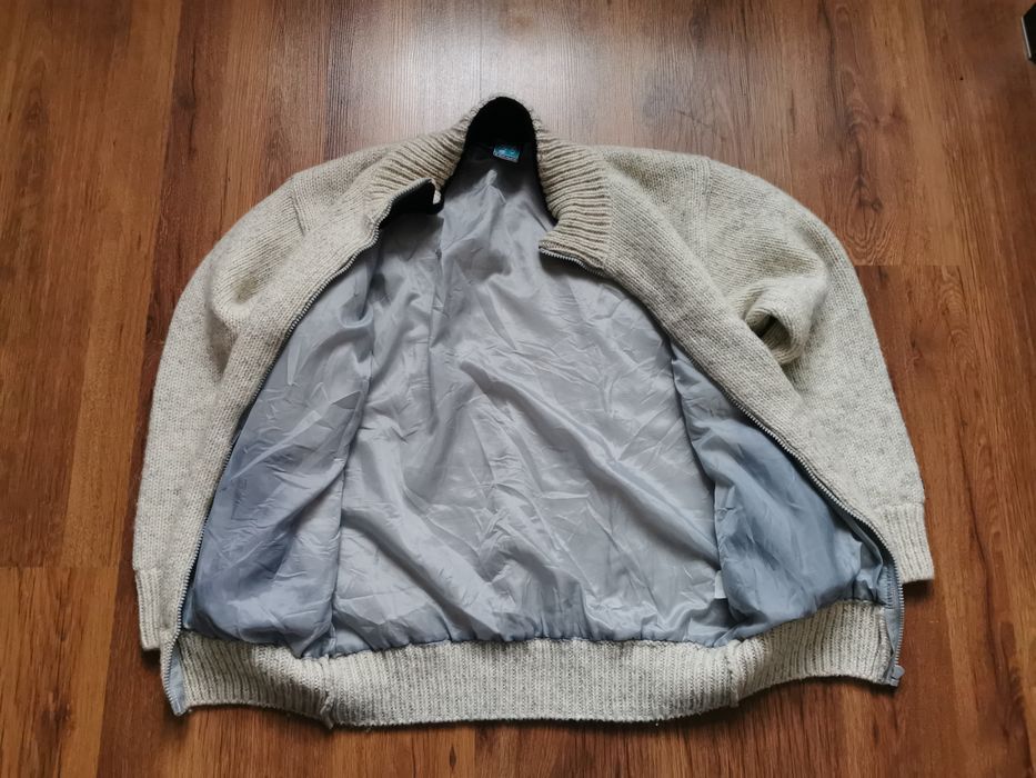 Eskimo kurtka wełniana gruby sweter cardigan S