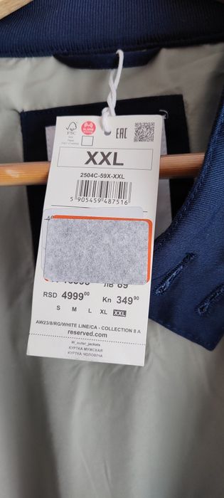 Nowa męska kurtka ze stójką Reserved r. XXL