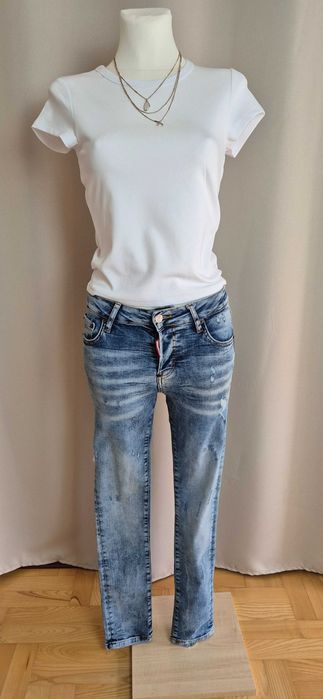 Jeansy Dsquared2, niepowtarzalne, lux, luxury, premium, rozmiar XS/34
