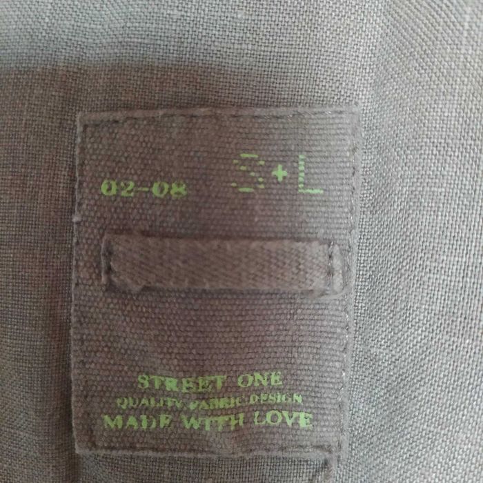 Sukienka szmizjerka khaki 100% len Street One