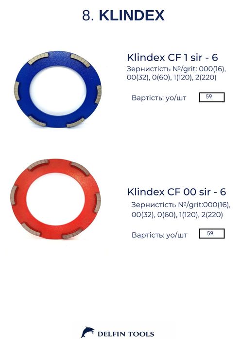 Фрези для кліндекс Klindex