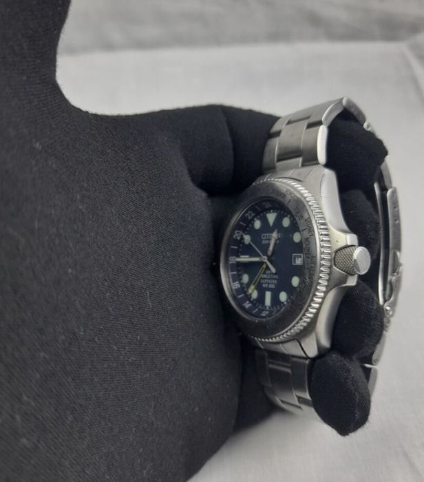 Citizen B876-H23231 Vintage Citizen Eco-Drive GMT Hora Mundial