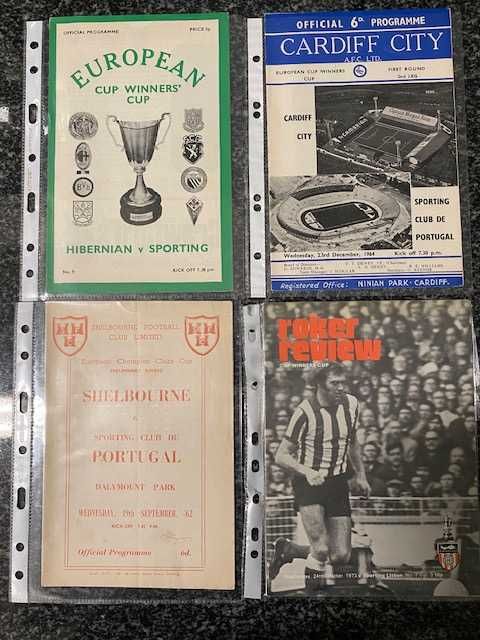 Programas Futebol Vintage Sporting (Anos 60/70) – Jogos Europeus
