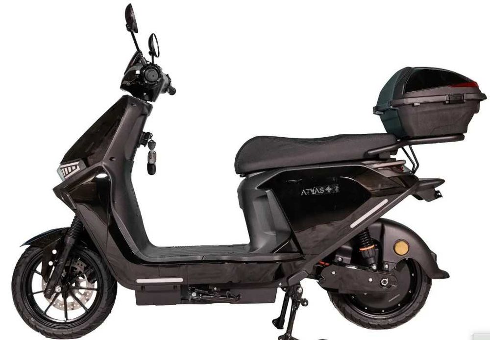 Електробайк ATLAS Shark 2 Box 2000W Black БЕЗКОШТОВНА ДОСТАВКА Електроскутер Атлас Шарк