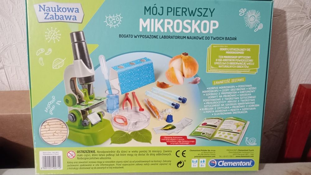 Mój pierwszy mikroskop - naukowa zabawa -  zabawka dla dzieci