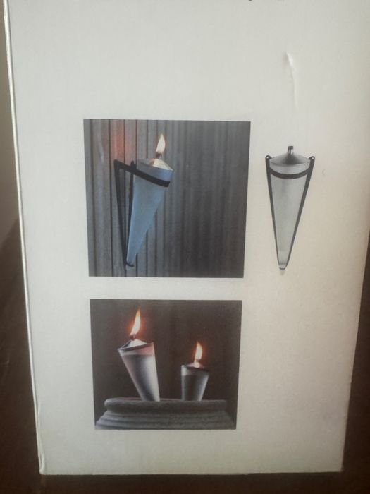 Lampa nafrowa ogrodowa, wisząca.Szklana,