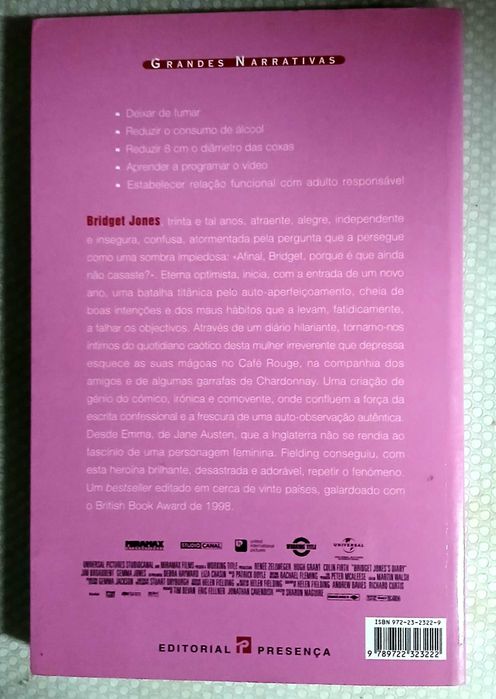 2 Livros Bridget Jones  - Helen Fielding  - Diário e Novo Diário