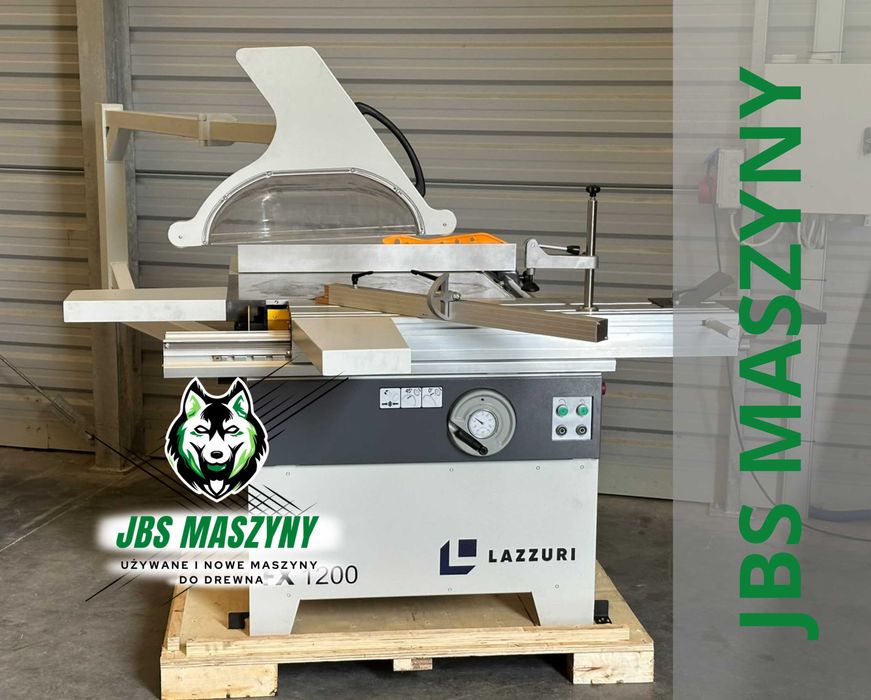 Piła formatowa/pilarka LAZZURI FX 1200 – PODCINAK – 4 kW – WÓZEK 1200 mm Dostępna od ręki !!!