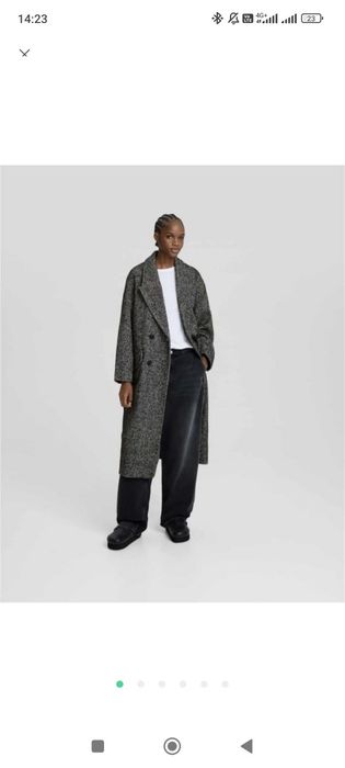 Пальто від pull bear та reserved