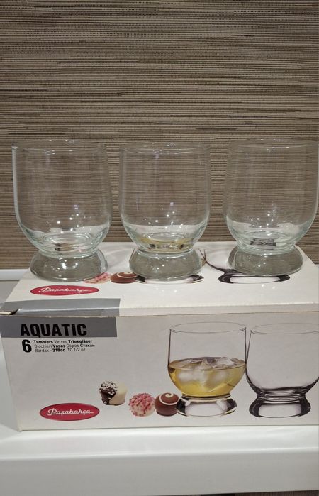 Стаканы 6 шт из плотного стекла