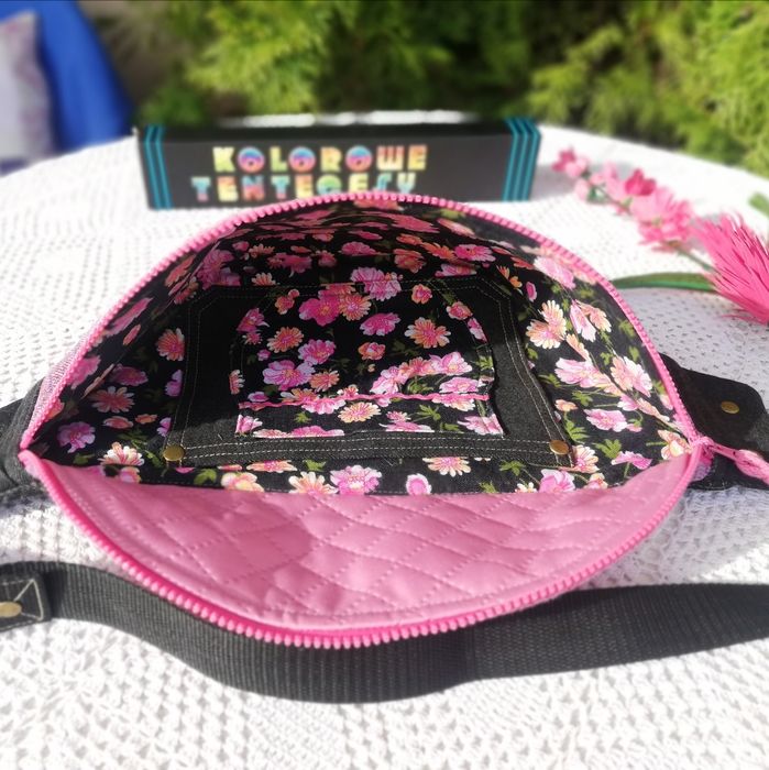 Nerka /Saszetka duża handmade " Malina"