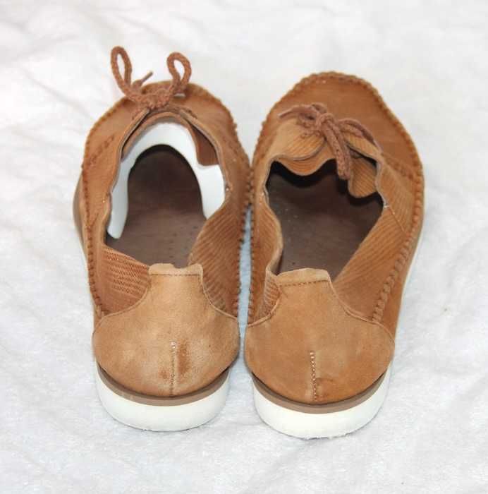 OCHNIK SKÓRA KOZIA buty trampki tenisówki slip on baleriny skórzane 39