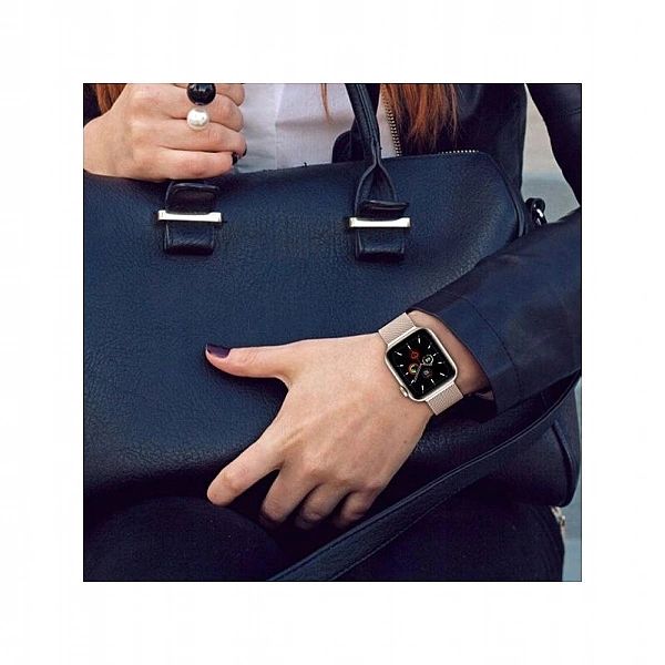 Złota bransoleta stalowa 38mm do Apple Watch - elegancki pasek