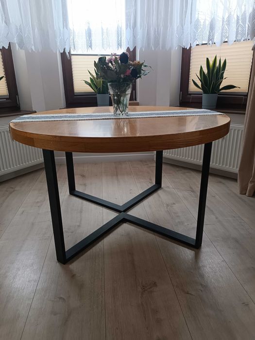 Stół okrągły duży rozkładany 130-280cm
