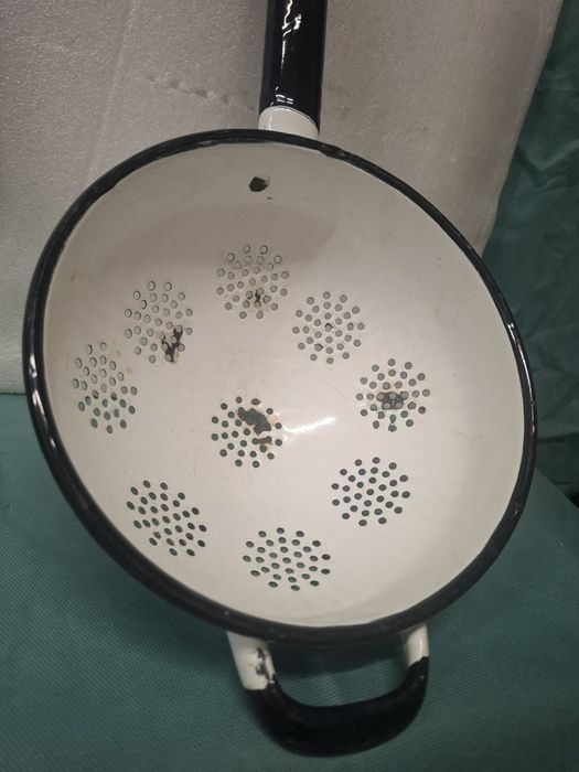 Durszlak emaliowany prl