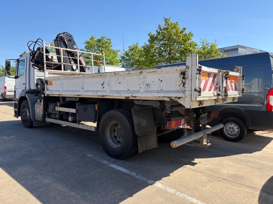 MERCEDES AXOR 19Ton 290cv Caixa Tri-Basculante c/ Grua e Radiocomando ###OPORTUNIDADE###
