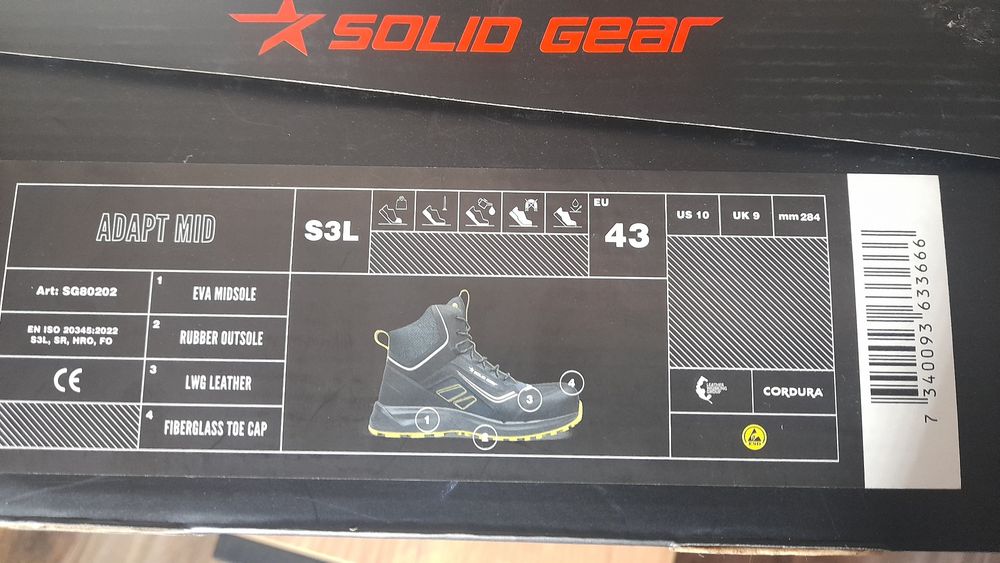Buty robocze Solid gear Adapt Mid 41,42,43,44