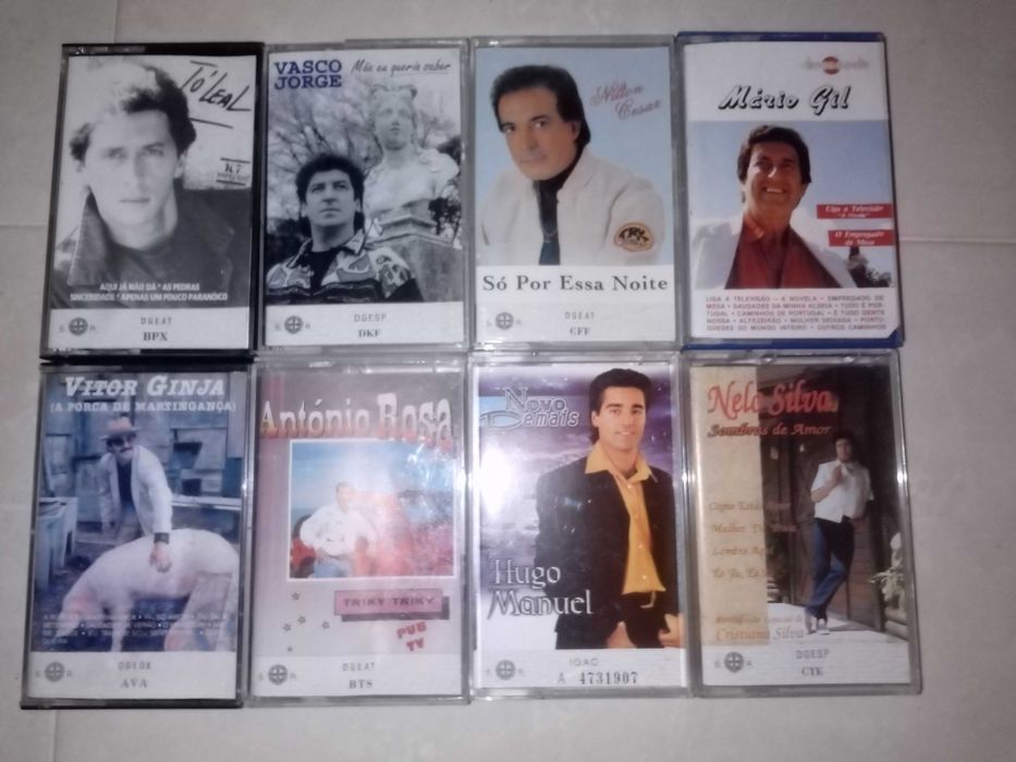 cassetes de musica Jose Malhoa, Luis Filipe Reis e outros
