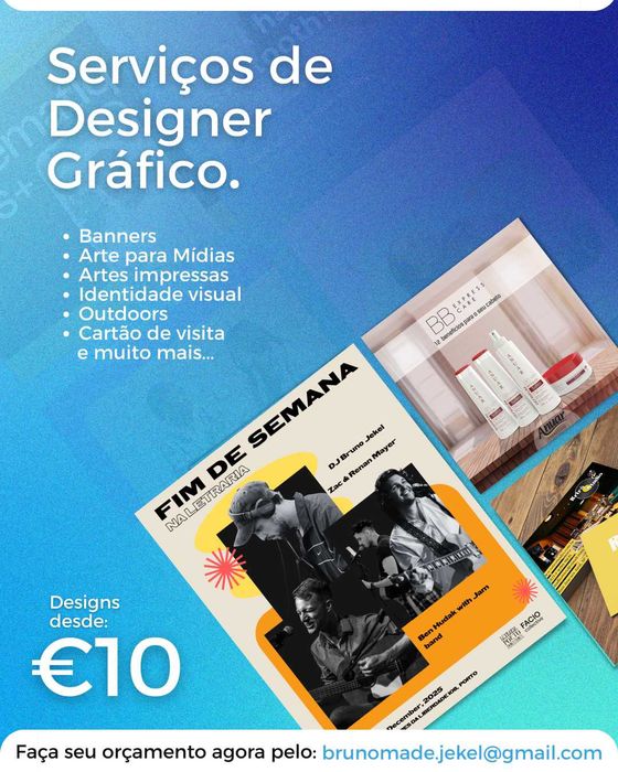 Serviços de Designer 
Gráfico.
