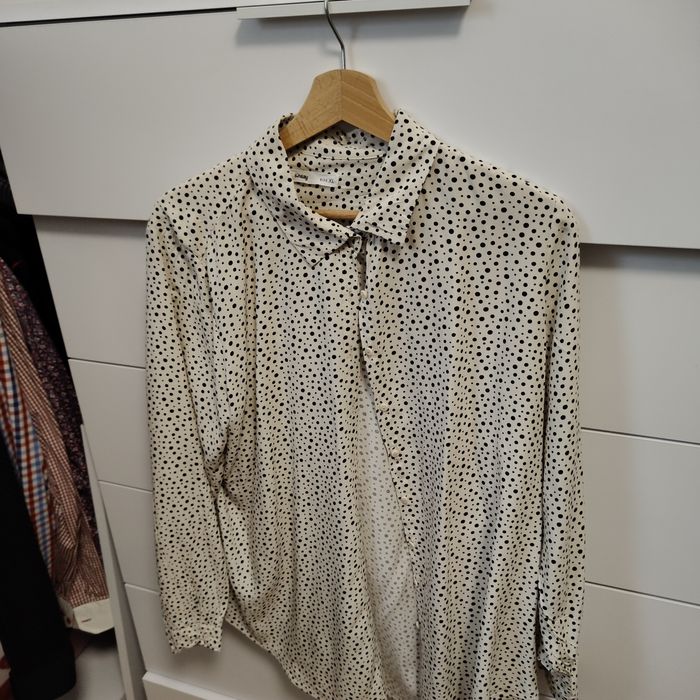 Koszula elegancka do biura w kropki Sinsay XL