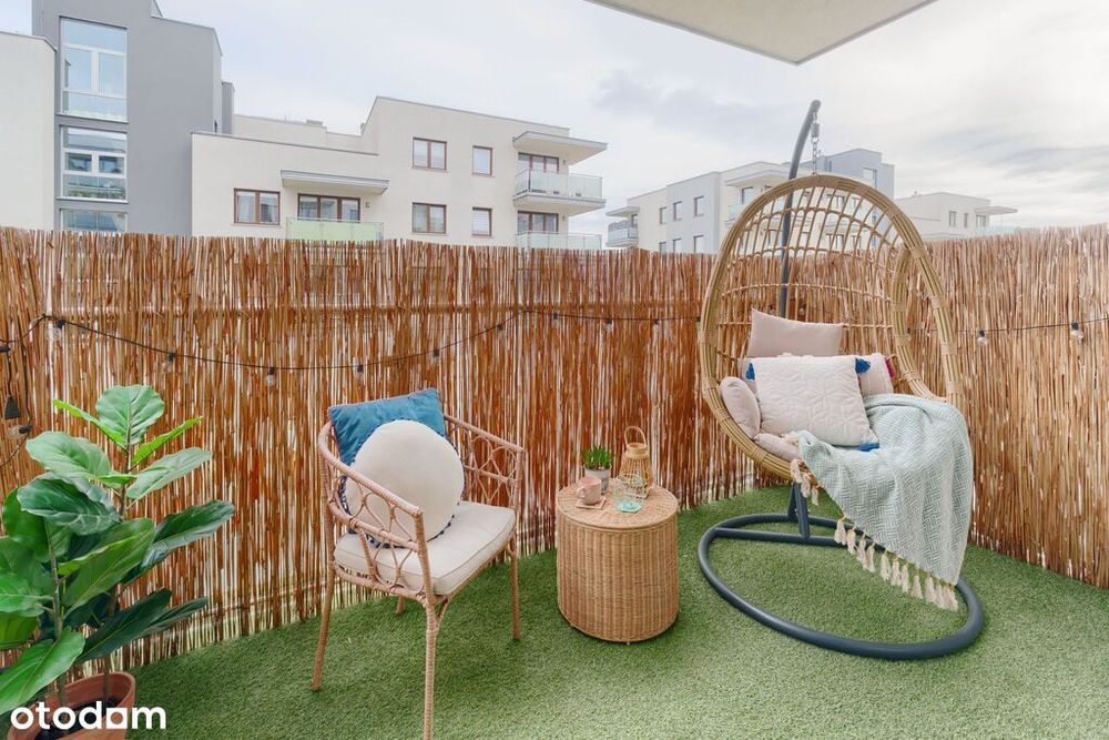 Do wprowadzenia 2 pokojowe z dużym balkonem