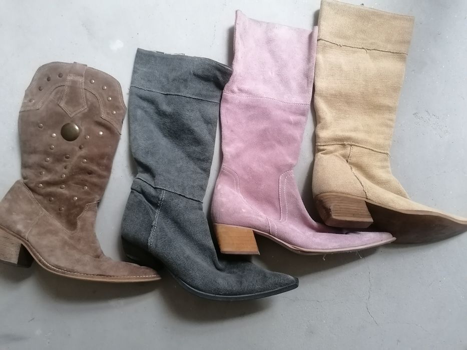 Botas em pele nr 37