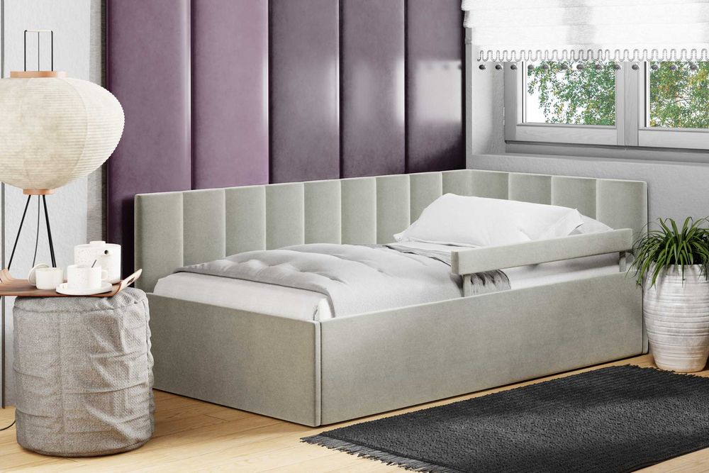 Tapczan Łóżko młodzieżowe z stelażem+ pojemnik szybka wysyłka