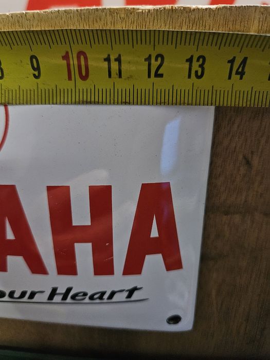 Placa esmaltada Yamaha